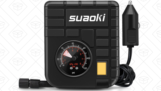 Suaoki 12V Mini Air Compressor | $10 | Amazon | Promo code KLYWOJ6J
